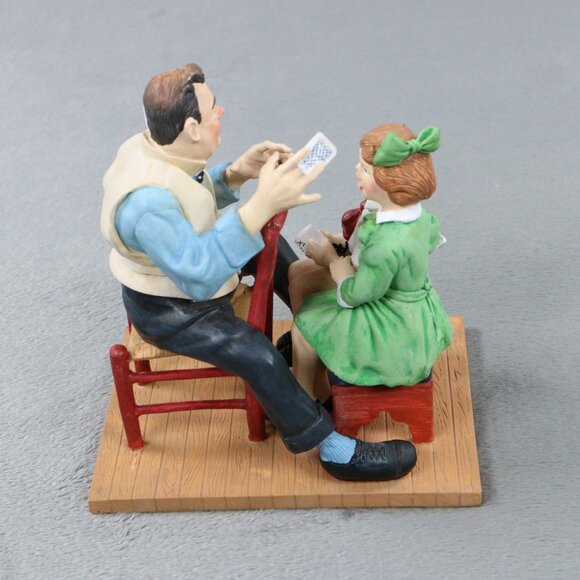 Norman Rockwell Nothing Up His Sleeve Danbury Mint Figurine 1993 Magic Trick - Picture 7 of 10